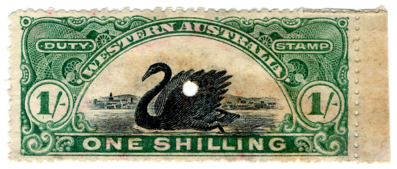 (I.B) Australia  Western Australia Revenue  Stamp Duty 1/ (Printer's